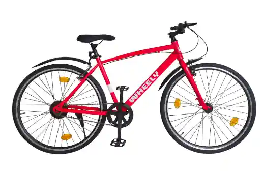 Wheely Flame, 700c Hybrid Bike for Men and Women, Single Speed